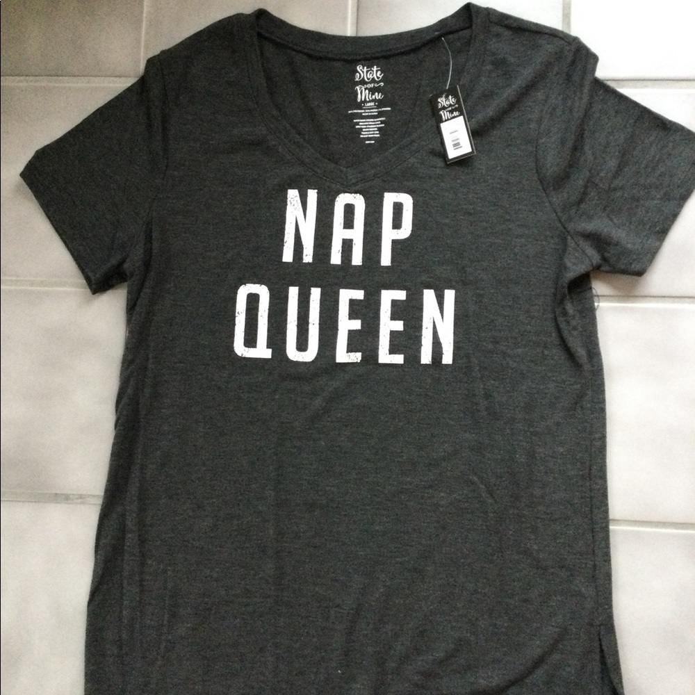 Dark grey knit women’s tshirt. Never worn